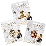 Harry Potter Enamel Pins, Set of 3 - Sorting Hat, Hogwarts Crest, Platform 9 3/4 - Collectible Metal Pin Button Accessory - Officially Licensed - Valentines Day & Easter Gift for Kids, Boys, Girls &