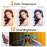 TODI 12" Ring Light with 63" extendable Tripod Stand, Selfie Ring Light with Phone Holder and Wireless Remote, 2-in-1 Dimmable LED Ring Light and Selfie Stick for Makeup, Live Stream, Photography