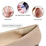 MUSSHOE Flat Shoes Women Pointed Toe Comfortable Slip on Women's Flats, Nude Suede 8