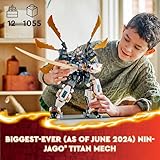 LEGO NINJAGO Cole’s Titan Dragon Mech Adventure Toy for Boys and Girls, Ninja Toys, Playset with 1 Ninja Minifigure, NINJAGO Mech with Dragon Wings, Birthday Gift for Kids Ages 12 and Up, 71821