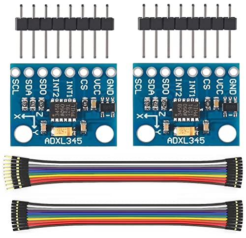 WWZMDiB 2Pcs ADXL345 3-Axis Accelerometer Sensor Module IIC/SPI Transmission Compatible with for Arduino GY-291 3D Printer Klipper