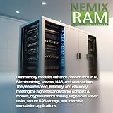 NEMIX RAM 256GB (8X32GB) DDR4 3200MHZ PC4-25600 2Rx4 1.2V CL22 288-PIN ECC RDIMM Registered Server Memory KIT