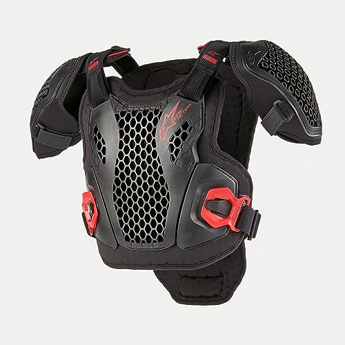 Alpinestars 6740424-13-S/M: Bionic Action Youth Chest Protector Blk/Red Sm/Md