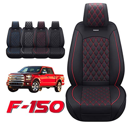 Aierxuan Car Seat Covers Front Set with Waterproof Leather Automotive Vehicle Cushion for Cars SUV Pickup Truck Fit for 2009 to 2025 Ford F150 Carhartt and 2017 to 2025 F250 F350 F450