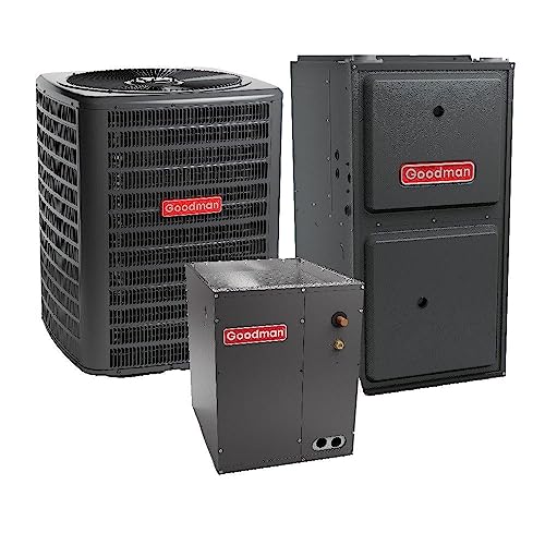 Goodman 3.5 Ton 15.2 SEER2 R32 Upflow AC System with 96% AFUE 100,000 BTU Natural Gas Furnace, AC Unit with Natural Gas Heat, Furnace, Goodman R32 HVAC System