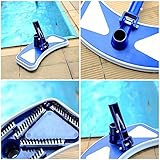 Swimming Pool Vacuum Head with Bottom Nylon Brushes, 1-1/4" or 1-1/2" Swivel Hose Connection, Cleans Floor Debris, Safe for Vinyl Lined Poolsfor Swimming Pools