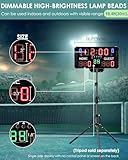 Spolehli Football Scoreboard Basketball Scoreboard 14/24s Shot Portable Multisport Scoreboard Wall-Mount Digital Electronic Scoreboard for Football Basketball Table Tennis Baseball Soccer Volleyball