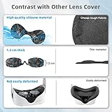 AIXOTO VR Accessories for Oculus Quest 2, Silicone Face Cover/Controller Grip Cover/VR Shell Cover/Lens Cover/10PCS Disposable Eye Cover are Included in VR Headset Accessories Set,(Phantom)