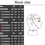 WJXJKCZ Rubber Full Face Mask Open Eyes Mask Black Latex Hood for Sexy Role Play Couple with Ponytail(Size:L-68CM)