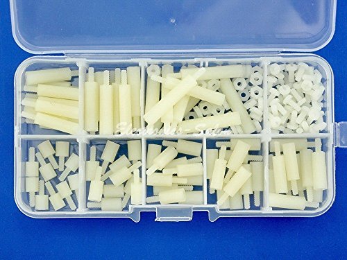 Generic M2.5 Nylon Hex M-F Spacer/Screw/Nut Assorted Kit, for Raspberry-Pi, Standoff.