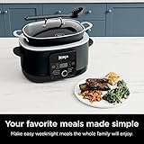 Ninja MC1010 Foodi PossibleCooker PLUS - Sous Vide & Proof 6-in-1 Multi-Cooker, with 8.5 Quarts, Slow Cooker, Dutch Oven & More, Glass Lid & Integrated Spoon, Nonstick, Oven Safe Pot to 500°F, Black