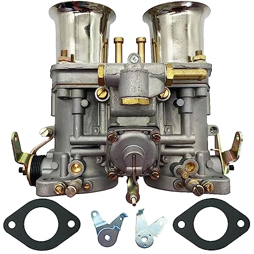 Trucktok 19030.015 48 IDF Carburetor Replacement for Weber 48mm Carb 2 Barrel Beetle Car V8 Engine 19030018 19030.018 19030015 19030021 (With Air Horn)