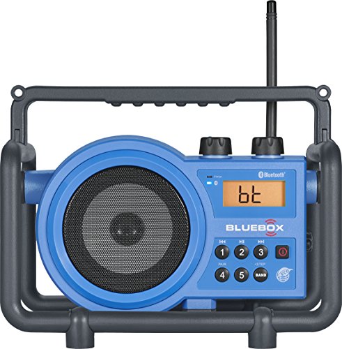 Sangean BB-100 BlueBox AM/FM Ultra-Rugged Digital Receiver with Bluetooth and Built-in Battery Charger