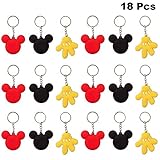 Finduat 18 Pcs Cartoon Mouse Keychains for Party Favors, Adorable Bag Pendant for Adults, Birthday Party Supplies, Baby Shower Favors Party Favors for Ornament Souvenirs Gift