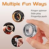 Fidget Spinner for Stress Relief – DIY Magnetic Fidget Ring with Engaging Sounds, EDC Stainless Steel Toys for Adults & Teens, Perfect for Work, Study, Waiting, Gift and Stocking Stuffer