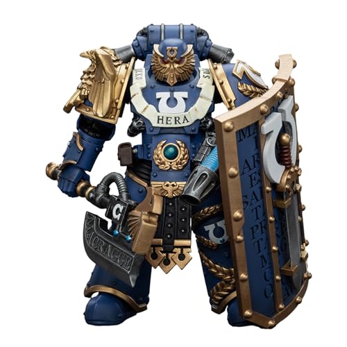 Pipigirl JoyToy GW 40K Genuine License 1:18 Action Figure, Space Marine Ultramarines Invictarus Suzerain Squad Suzerain 3, 4.80IN Collectible Action Figures Kits