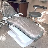 JMU 125PCS Dental Full Chair Cover, 29" x 80" Disposable Clear Plastic Sleeve Protector