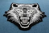 Wolf Patch, Large Animal Patches for Jackets