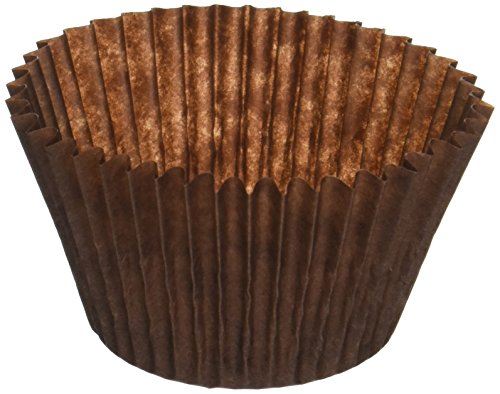 Brown Paper Cupcake Liners - MADE IN USA- Fluted Cupcake Holder Cups for Baking Muffins, - Food-Grade, Odorless, Non-Stick, - Fits Standard Pans, 2 x 1 1/4 - 500 pc.