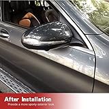 W205 Carbon Fiber Replacement Side View Mirror Cover fits for Mercedes Benz W205 W213 W222 W257 Side Door Mirror Cap Covers Replacement Style