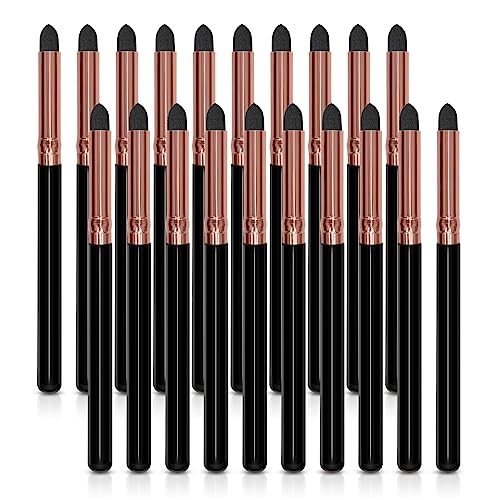 UorPoto 20Pcs Eyeliner Smudge Brush Pencil Stick Set,Professional Sponge Blending Makeup Tool for Eyeshadow and Eyebrow Reusable Applicator