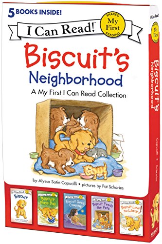 Biscuit's Neighborhood: A Box of 5 Stories for Beginning Readers and Dog Lovers (My First I Can Read)