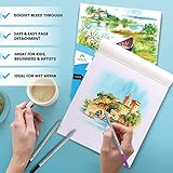 Bellofy 2X Watercolor Paper Pad, 100 Sheets, 9x12 Inches | Ideal for Kids, Artists & Beginners Love | Watercolor Sketchbook for Watercoloring Techniques | Great Gift Idea