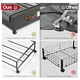 Yecaye Under Bed Storage with Wheels, 2Pack Under Bed Storage Containers, Under Bed Shoe Storage Organizer, Rolling Under Bed Metal Drawer for Clothes, Blankets(30.71 x 16.93 x 6.69 in)