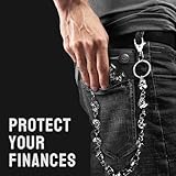 Girinme Pocket Chain - Unisex Punk Skull Biker Pant Trouser Jean Wallet Chain (23.62'')