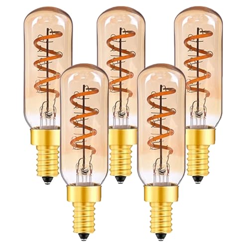 T6 Led Dimmable Bulb Candelabra E14 Tubular Spiral Edison Filament Lamp 220V 3W Equivalent 25W Chandelier Retro Decorative Light