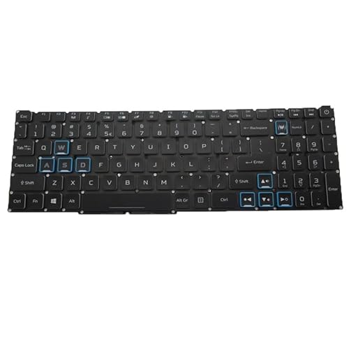 Laptop RGB Backlit Keyboard for ACER Nitro 5 AN515-58 United Kingdom UK/GB Black Colourful Backlit New