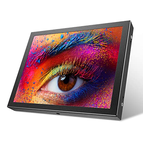 Eyoyo 8 inch Small Mini Monitor 1024x768 Resolution Car Rear View TFT LCD Screen Display with HDMI/VGA/AV Video Input for PC DVD DVR CCD 140 Degree Wi