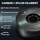 SainSmart 1.75mm Black ePA-CF Carbon Fiber Filled Nylon Filament 1KG (2.2lbs) Spool for 3D Printer