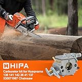 Hipa PP4620AVX Carburetor for Husqvarna 142 141 136 36 41 137 Chainsaw Replaces 530071987 WT-289 W-29 WT-202 WT-285 WT-529 WT-239 for Zama C1Q-W29E Carb