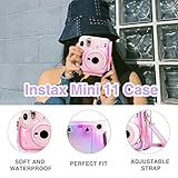 WOGOZAN Kit for Fujifilm Instax Mini 11 Accessories (Mini 11 Case/Album for Mini 3-Inch Film/Selfie Mirror/Photo Frames/Photo Stickers & Others) (Transparent Symphony) (No Camera)