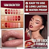 6 Colors Matte Liquid Lipstick Set, Velvet Smooth Nude Lip Gloss, Waterproof Moisturizing Long Lasting Highly Pigmented Matte Lip Stain Makeup Gift Kit for Women