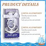 50 Pieces Nautical Anchor Bottle Opener Nautical Baby Shower Favor Wedding Party Present Decor Anchor Themed Bottle Opener Souvenir for Beach Party Bridal Shower