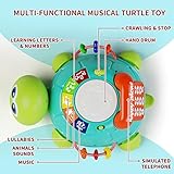 Letapapa Baby Toys 6 to 12 Months, Tummy Time Toy for 12-18 Months, Musical Turtle Crawling Toys with Light & Sound, Birthday Gift Early Educational Toy for Baby Infant 6 7 8 9 10 Months 1 2 Year Old