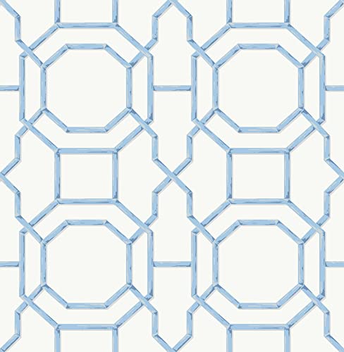 NuWallpaper NUS4313 Sanya Peel & Stick Wallpaper, Sapphire