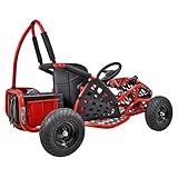 Go-Bowen Baja 1000W 48V Electric Kids Go-Kart - Red