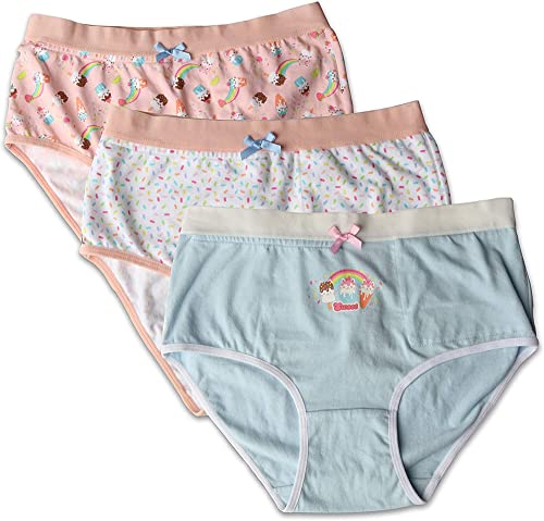 My Private Pocket Girls Underwear with Inner Pouches, Soft Cotton Panties, Youth Incontinence, Potty Training, Small (Pack of 3)