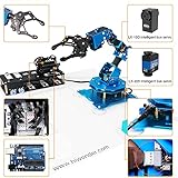 xArm UNO Robotic Arm 6DOF Robot Arm Kit with Secondary Development Compatible with Arduino IDE, DIY Programming Robot Kit STEAM Robot Arm with Sensor and UNO R3 Open Source Code & Tutorial