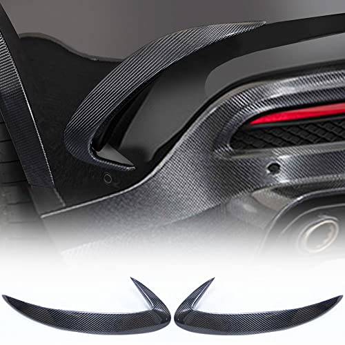 MCARCAR KIT Carbon Fiber Rear Canard Fins for Mercedes-Benz GLE63 2020+ W167 C167 GLE Coupe GLE350 GLE400 GLE450 4 Door Rear Bumper Splitters Fins Bumper Canards Factory Outlet