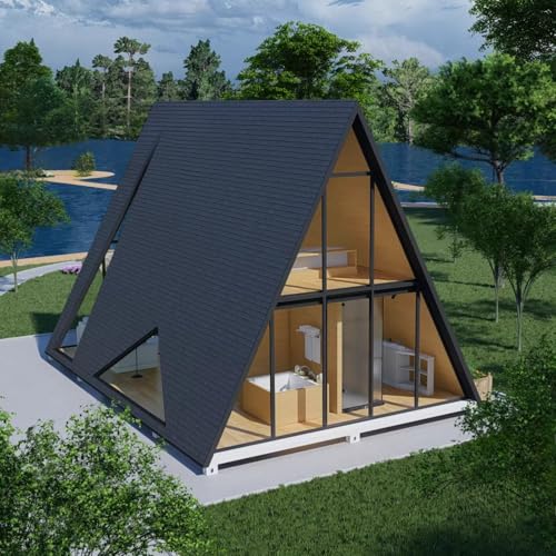 Beautiful A-Frame Triangle Resort Holiday Prefab Steel Structure House