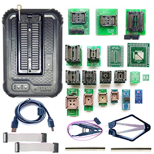 Xgecu TL866II Plus Upgraded Xgecu T48 Programmer 19 Adapter Socket IC Tl866 Nand Nor Flash 24 93 25 Mcu Bios EPROM AVR Chip Eprom Programmer