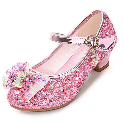 Cadidi Dinos Little Girls Dress Shoes Party Heel Princess Flower Shoes (Toddler/Little Kid/Big Kid) 11 M US Little Kid