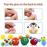 1620pcs Googly Wiggle Eyes Self Adhesive, for Craft Sticker Eyes Multi Colors and Sizes for DIY by ZZYI