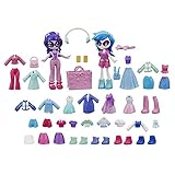 My Little Pony Equestria Girls Fashion Squad Twilight Sparkle and DJ Pon-3 Mini Doll Set Toy with Over 40 Fashion Accessories