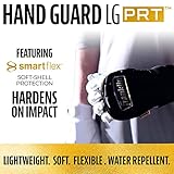 Franklin Sports Baseball Hand + Wrist Guard - PRT LG Series Adult Hand + Wrist Protector for Batting - Protective Hand, Wrist Shield - Right + Left Hand Hitters - Black/Gold - One Size - Adult