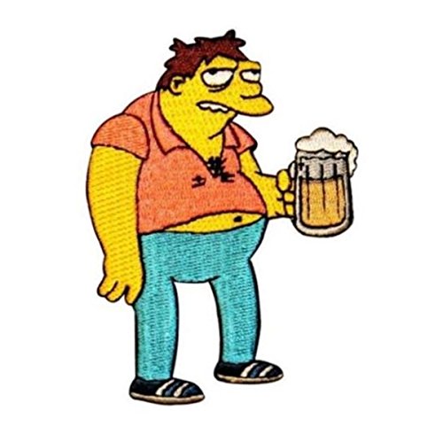 The Simpsons Barney W/Beer Patch Moe's Bar Duff Embroidered Iron On Applique